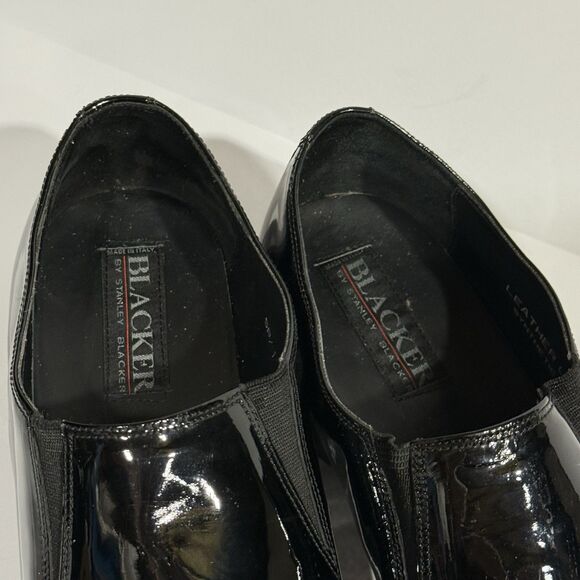 Blacker Stanley Blacker Black Patent Leather Men’s Shoes Size 10 Made In Italy main image 12